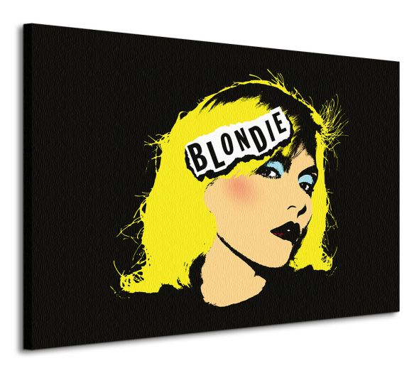 Obraz na pótnie przedstawia Deborah Harry z zespołu Blondie