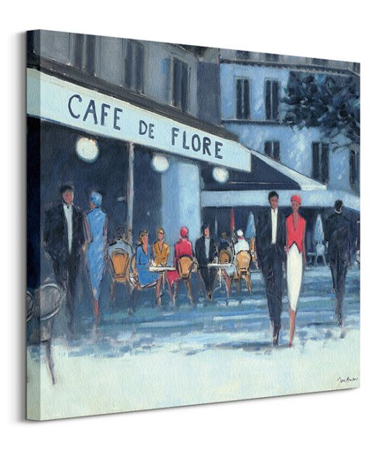 paryż kawiarnia Café De Flore obraz