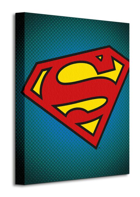 symbol z filmu superman na płótnie 30x40