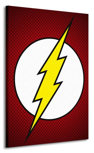 symbol z komiksu flash na płótnie 85x120