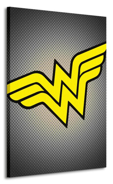 symbol z komiksu Wonder Woman na płótnie 85x120