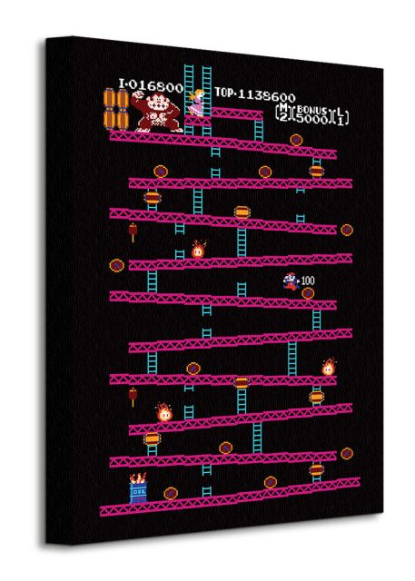 Obraz 30x40 przedstawia Donkey Konga z gry Nintendo