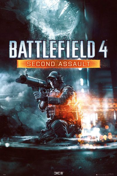 plakat na ścianę o wymiarach 61x91,5 cm z gry komputerowej Battlefield 4 Drugie uderzenie