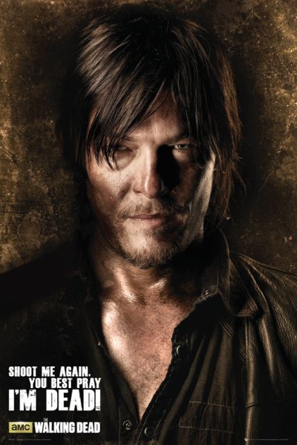 plakaty z serialu The Walking Dead Daryl Shadows