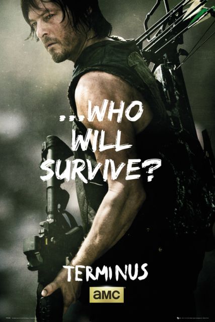plakaty z serialu The Walking Dead Daryl Survive