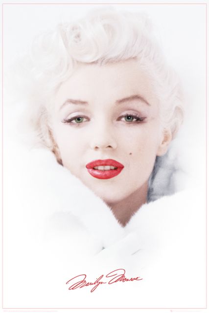 Marilyn Monroe Białe Futro - plakat