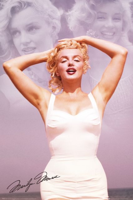 Marilyn Monroe Biała Suknia - plakat