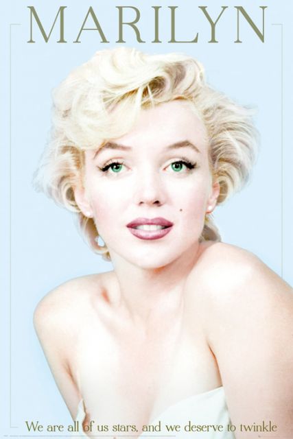Plakat z Marilyn Monroe w czerwonej szmince