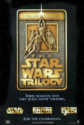 Złoty plakat special edition the star wars trilogy