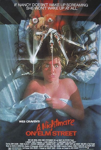plakat kinowy do filmu Nightmare On Elm Street, Koszmar z ulicy Wiązów