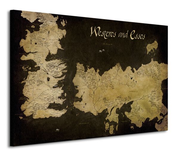 obraz 120x85 przedstawia mapę rozgrywki Gry o Tron