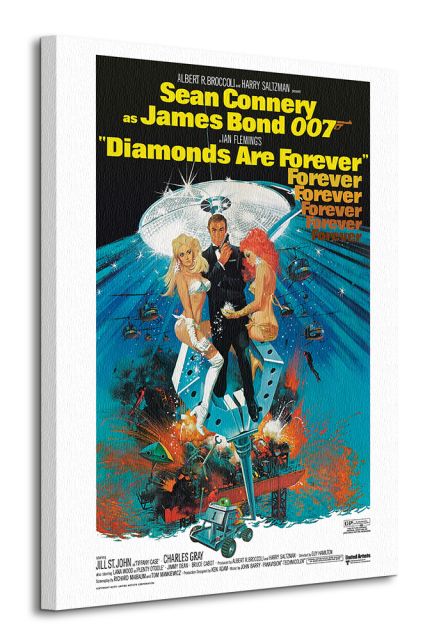 Obraz na płótnie przedstawia Jamesa Bonda