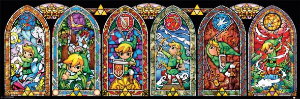 The Legend Of Zelda (Stained Glass) - plakat z gry