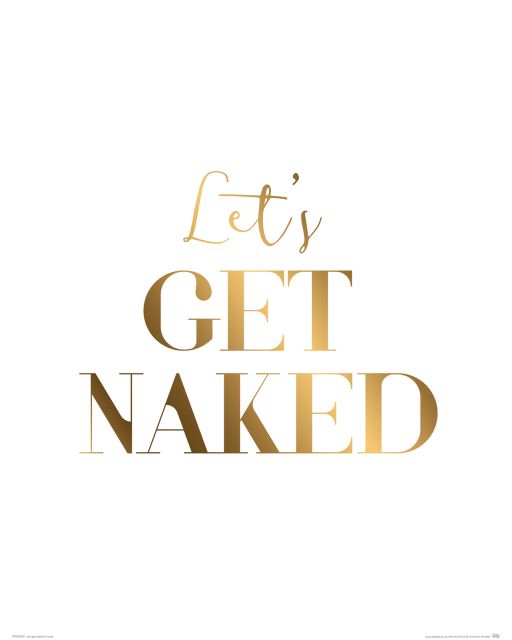 Let's get naked - plakat
