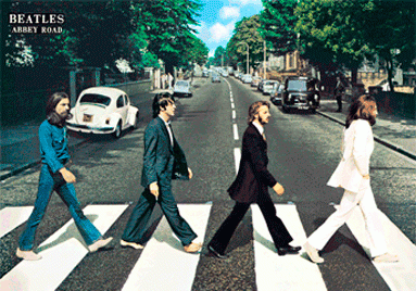 The Beatles Abbey Road Landscape - reprodukcja trójwymiarowa
