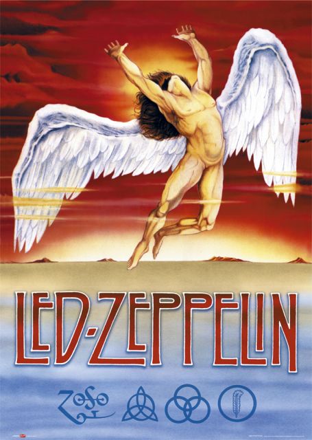 Plakat Led Zeppelin z aniołem