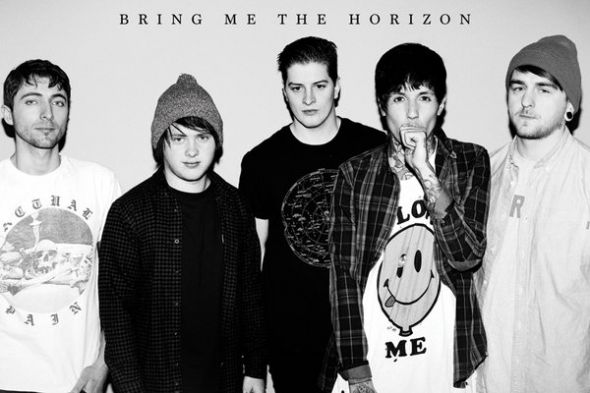 plakat muzyczny o wymiarach 91,5x61 cm z członkami zespołu Bring Me The Horizon