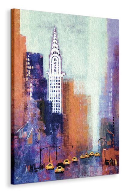 Manhattan Chrysler Building - Obraz na płótnie 60x80 cm