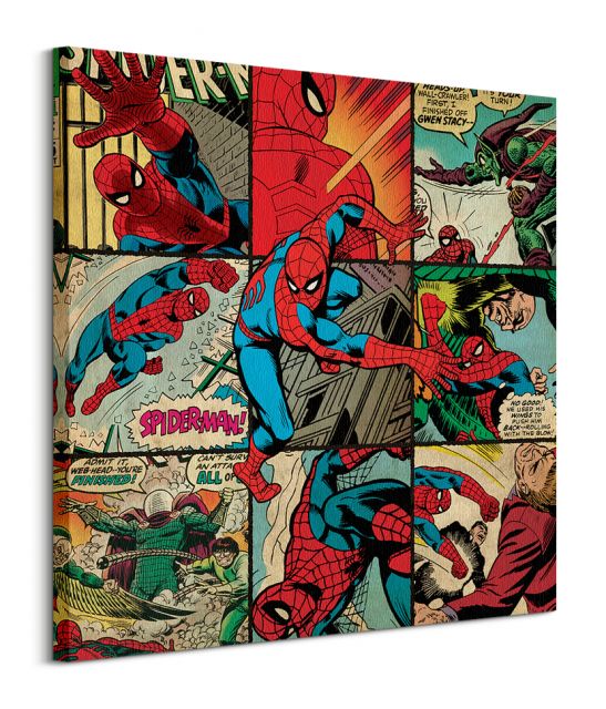 MARVEL COMICS (SPIDER-MAN SQUARES) - Obraz na płótnie