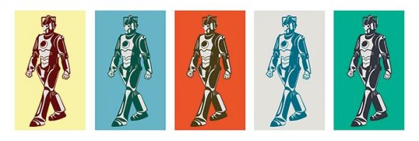 plakat z Doctor Who (Walking Cyberman)