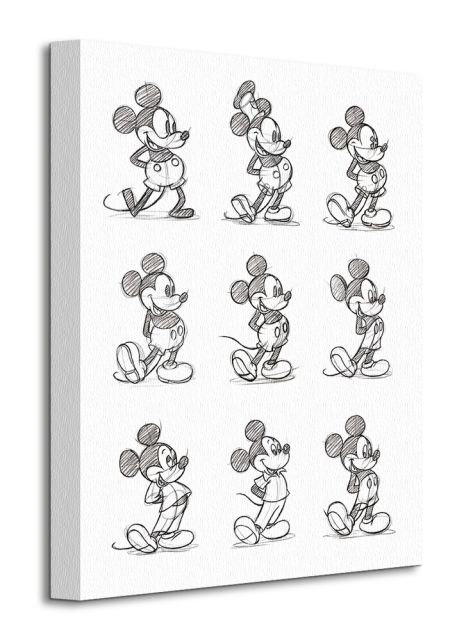 szkice charakteryzacji myszki micki