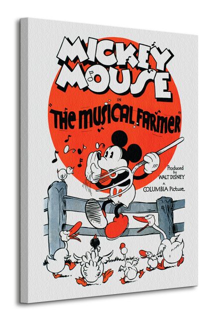 Obraz na płótnie przeddstawia ilustrację z Myszką Miki