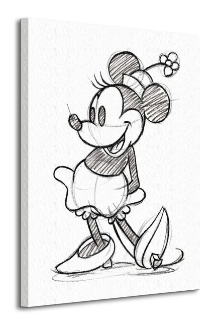 Obraz na płótnie przedstawia Myszkę Minnie