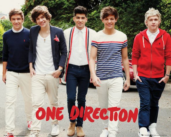 Plakat boys bandu One Direction z Niall Horan, Zayn Malik, Liam Payne, Harry Styles, Louis Tomlinson