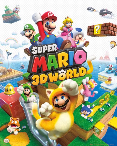 Nintendo Super Mario 3D World - plakat