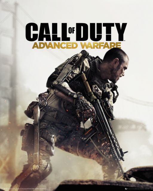 plakat z bohaterem gry Call of Duty Advanced Warfare