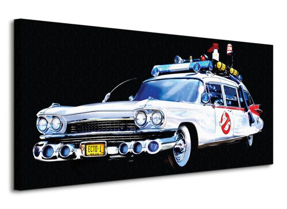 Dekoracja na ścianę przedstawia auto z filmu Ghostbusters