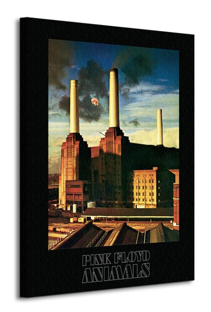 Obraz na płótnie przedstawia elektrownię węglową Battersea w Londynie