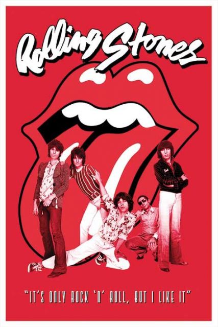 plakat Rolling Stones, It's only rock 'n' roll, but i like it