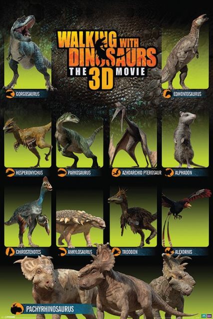 Plakat z filmu 3d Walking with Dinosaurs