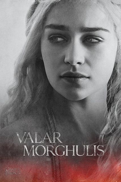 Plakat z serialu Gra o Tron z Matką Smoków Daenerys Targaryen