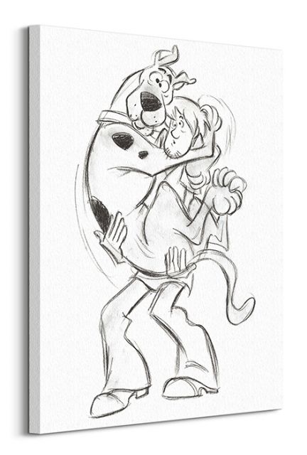 Scooby Doo (sketch) - Obraz na płótnie