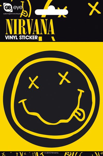 Nirvana Smiley - naklejka z uśmiechniętą buźką