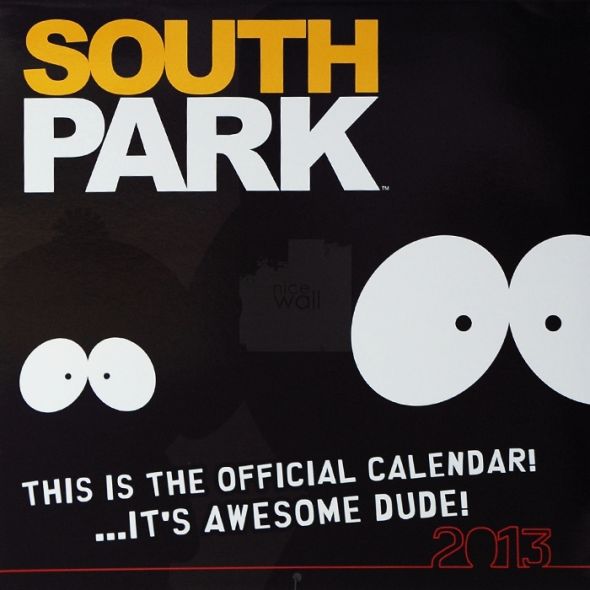 Okładka kalendarza ściennego South Park