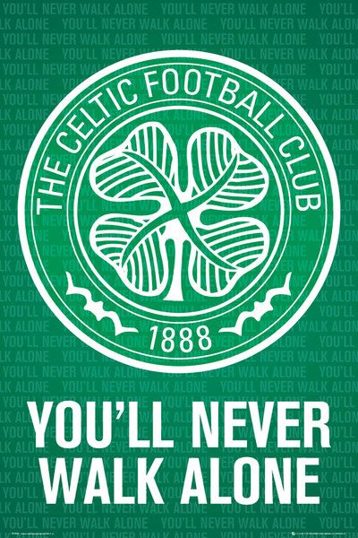 plakat ukazujący godło klubu Celtic