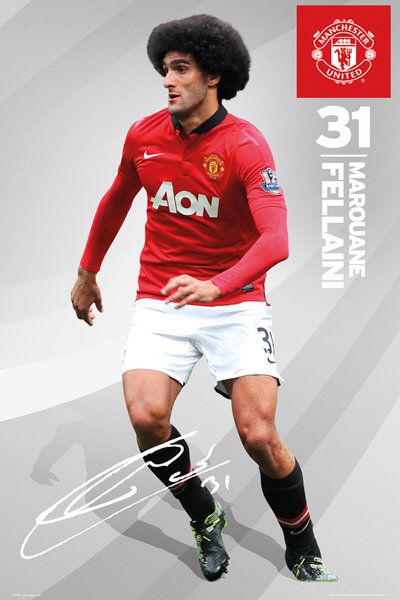 plakat zawodnika Manchesteru United, Marouane Felanni sezon 2013/2014