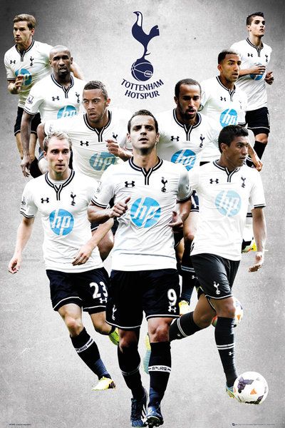 Plakat na ścianę z piłkarzami klubu Tottenham Hotspur