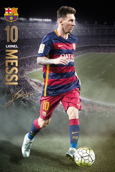 plakat Leo Messi z Fc Barcelony