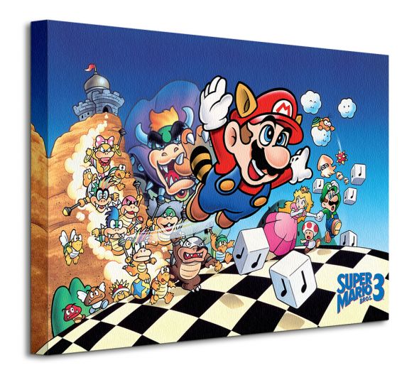 Obraz na płótnie przedstawia Mario Bros.