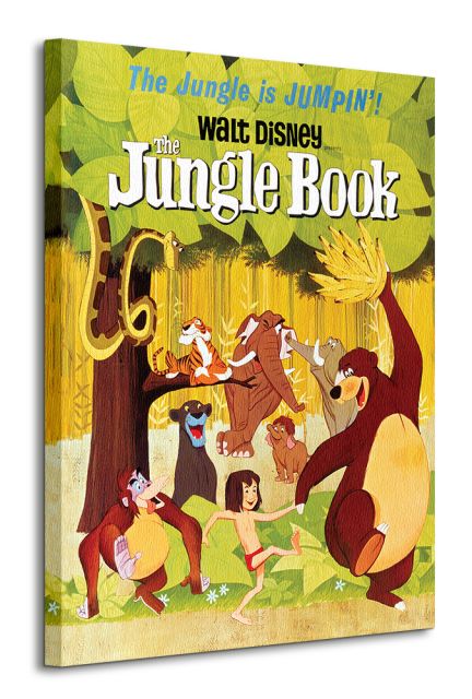 Obraz na płótnie przedstawia okładkę filmu Księga Dżungli