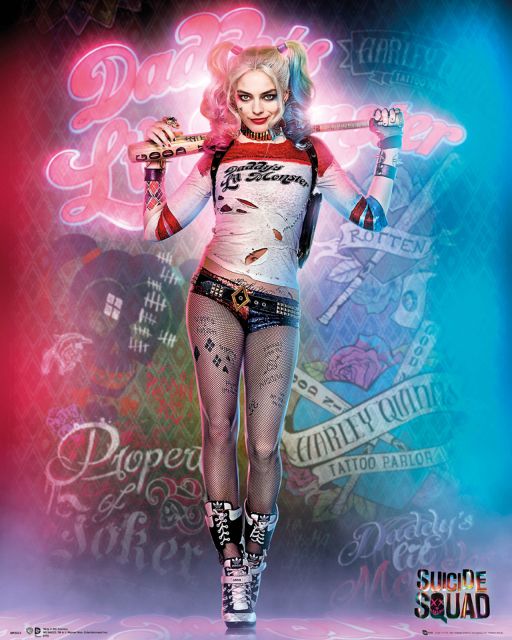 Legion Samobójców plakat z Harley Quinn