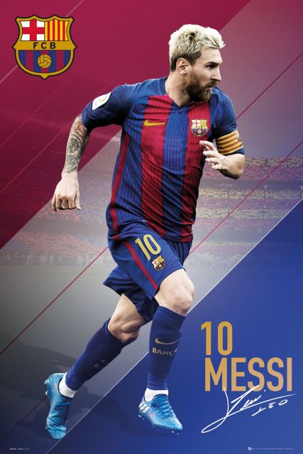 FC Barcelona Lionel Leo Messi - plakat z piłkarzem