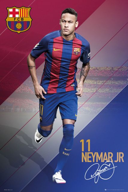 plakat sportowy na ścianę FC Barcelona Neymar Jr