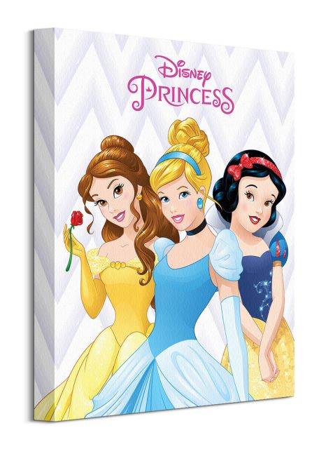 Obraz autorstwa zatytułowany Disney Princess (Belle, Cinderella And Snow White) o wymiarach 30x40 cm
