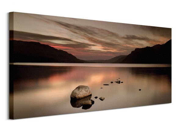 Obraz autorstwa Ian Winstanley zatytułowany Ullswater Rocks o wymiarach 100x50 cm