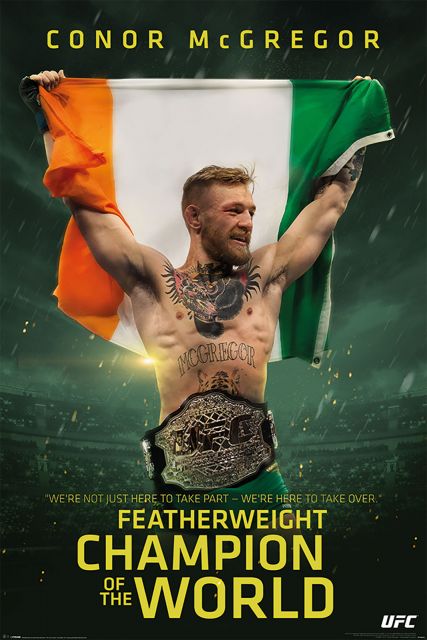 Plakat do siłowni Conor McGregor Mistrz Wagi Piórkowej